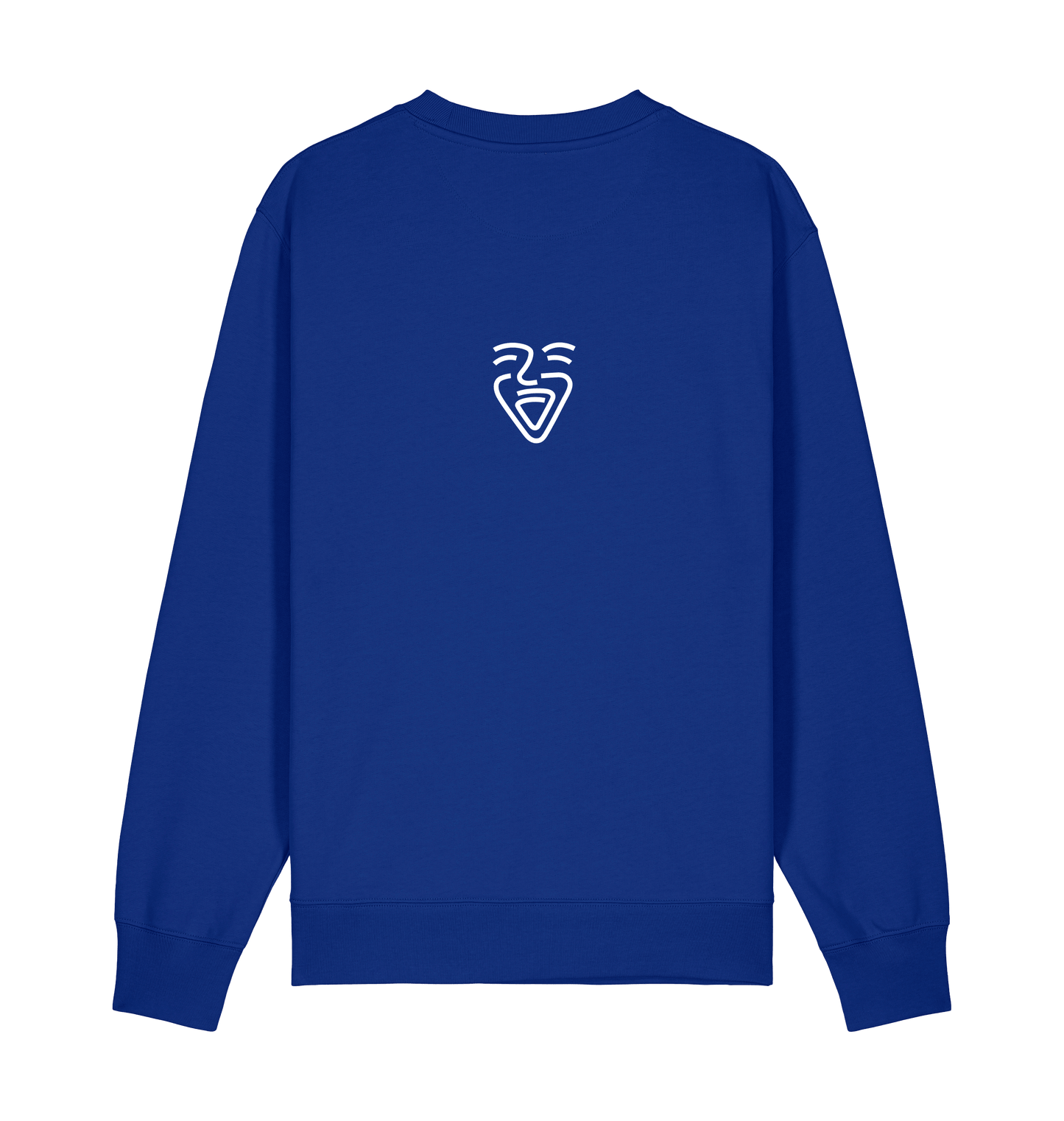 Worker Blue Printed Sweater Front