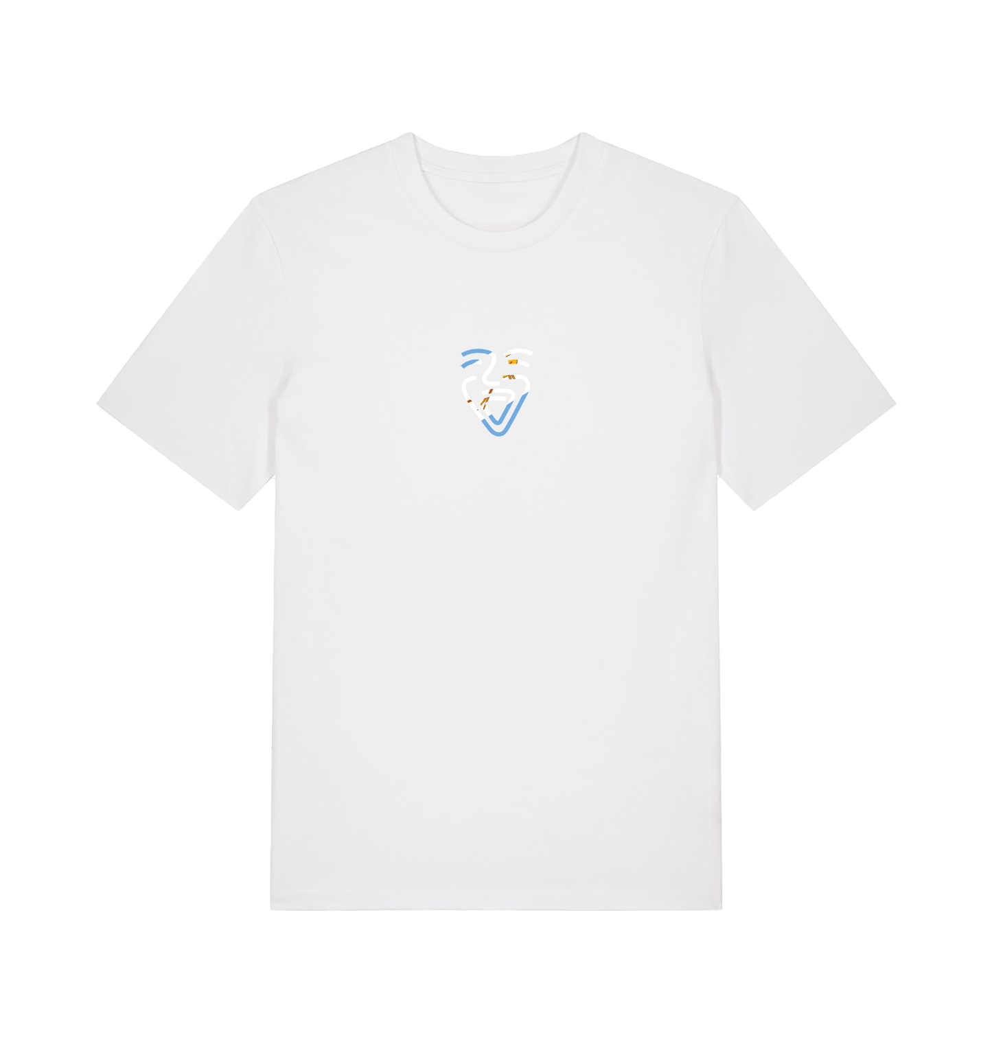 White Printed T-shirt Front