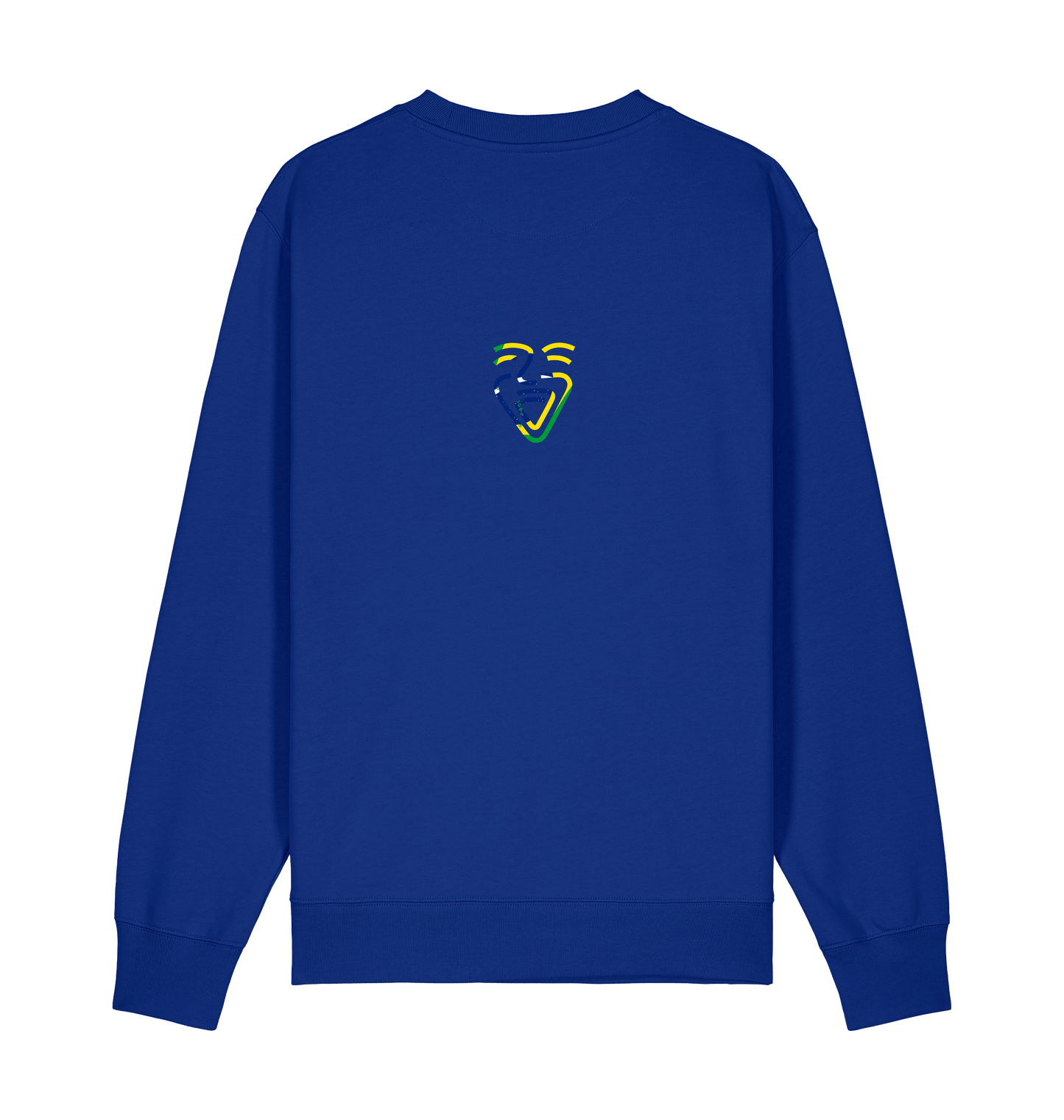 Worker Blue Printed Sweater Front