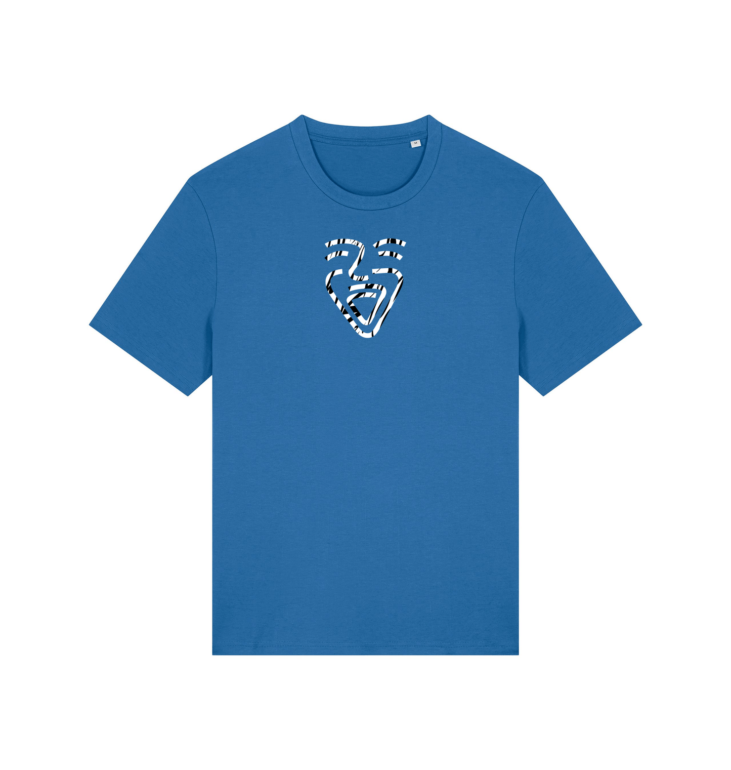 Mindful Blue Printed T-shirt Front
