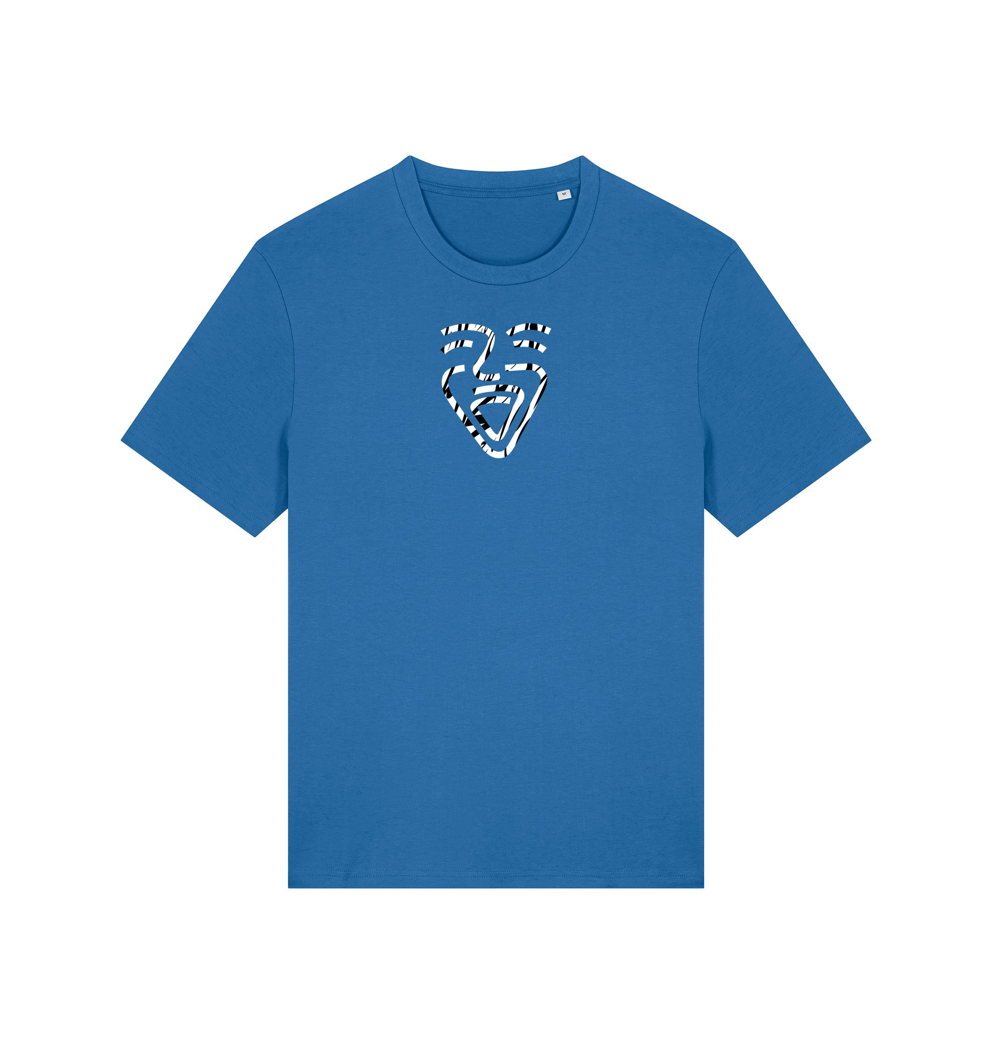 Mindful Blue Printed T-shirt Front