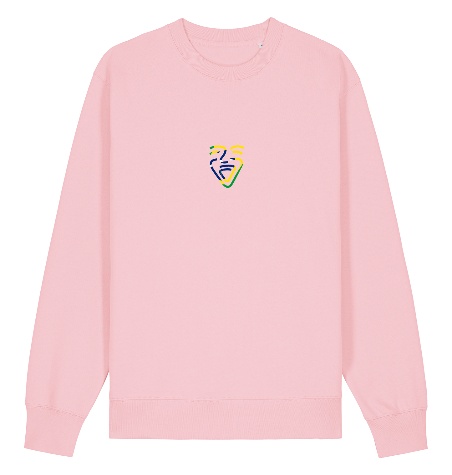 Cotton Pink Printed Sweater Front