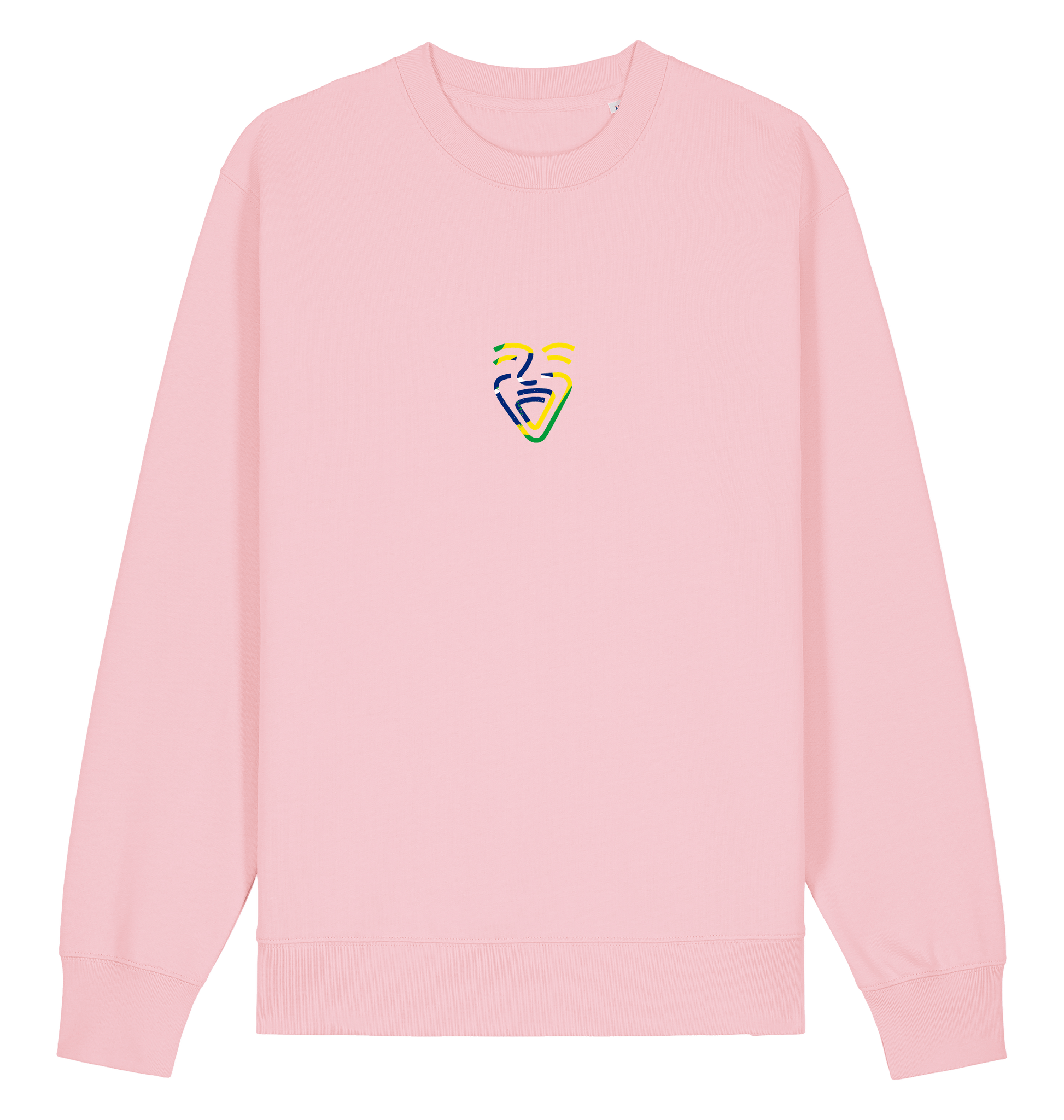 Cotton Pink Printed Sweater Front