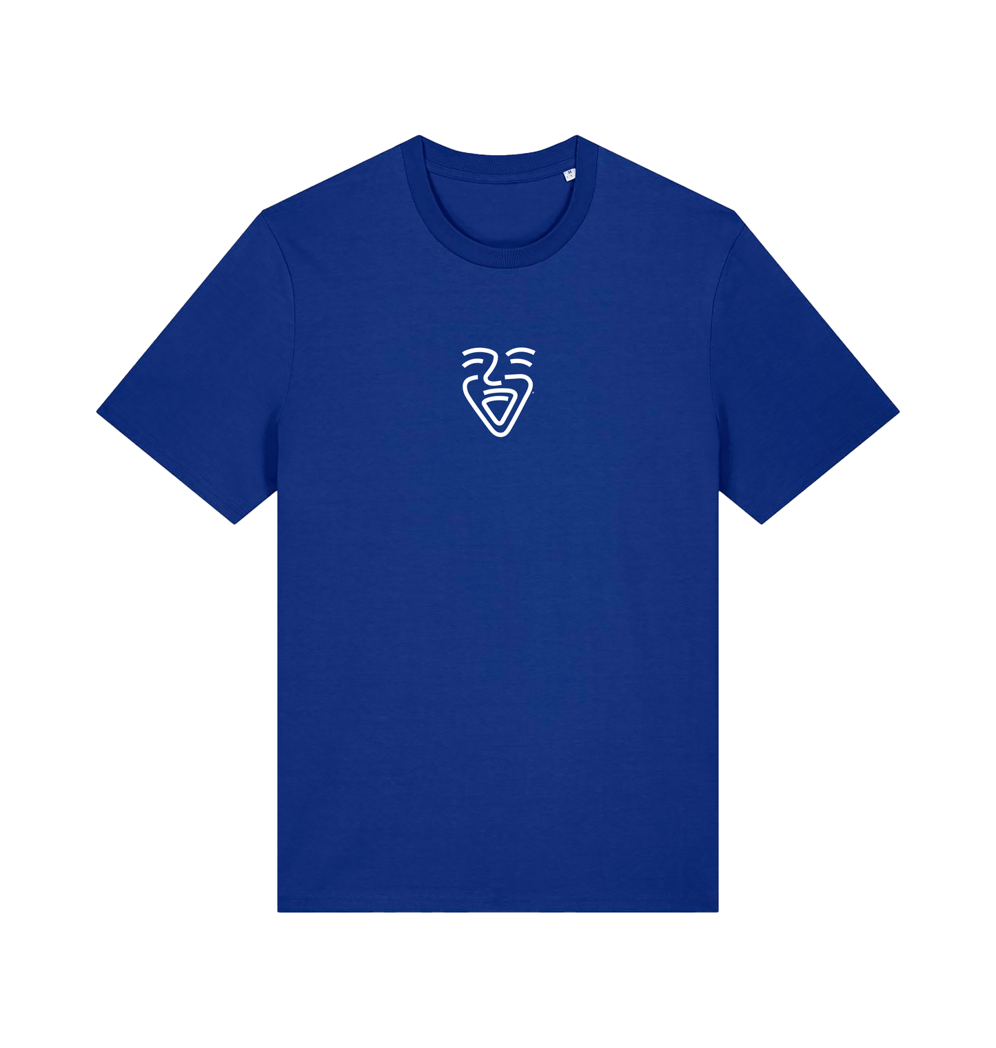 Worker Blue Printed T-shirt Front