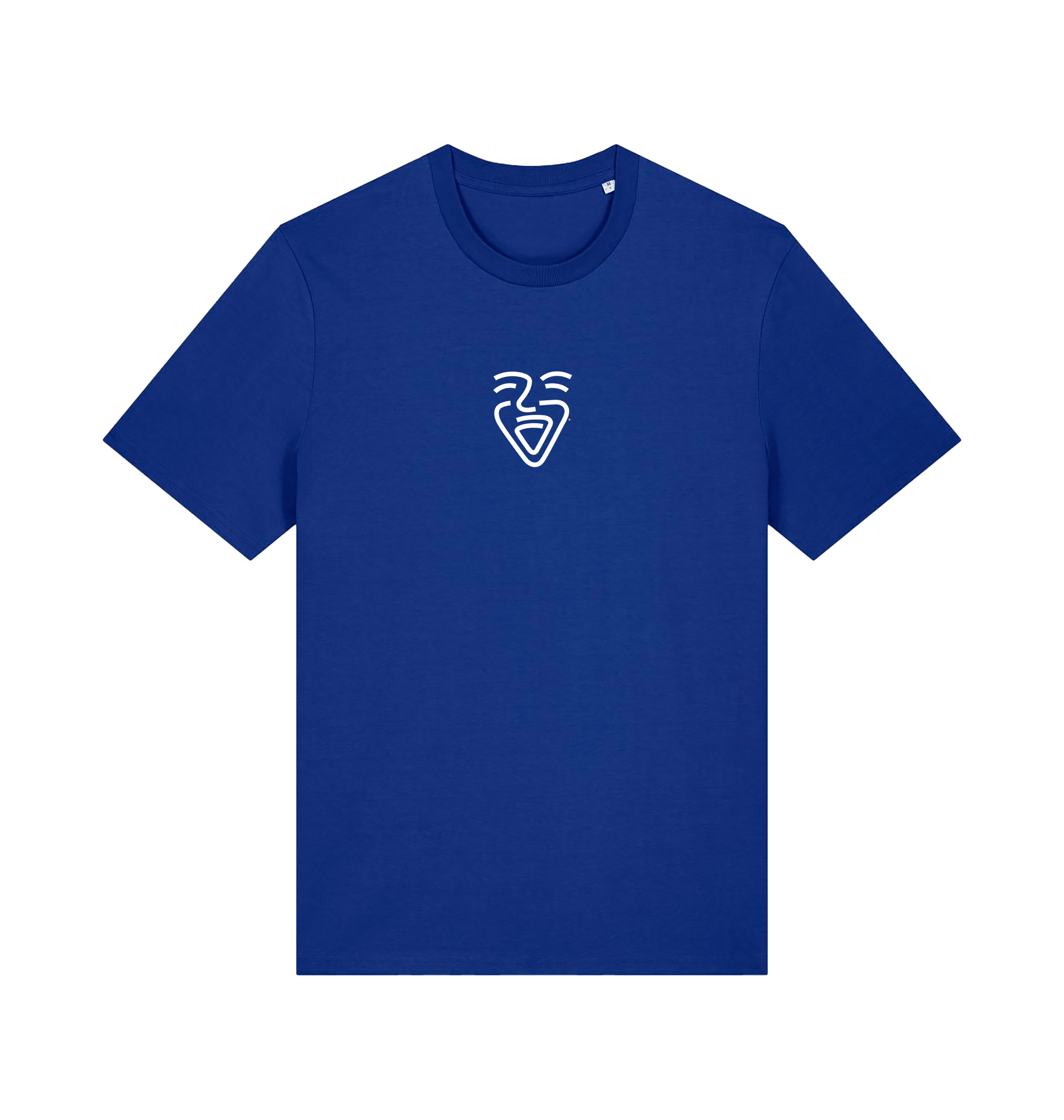 Worker Blue Printed T-shirt Front