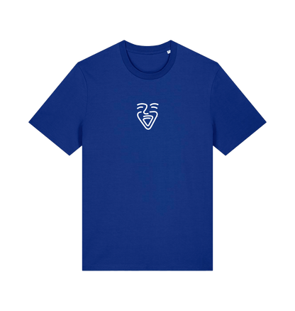 Worker Blue Printed T-shirt Front
