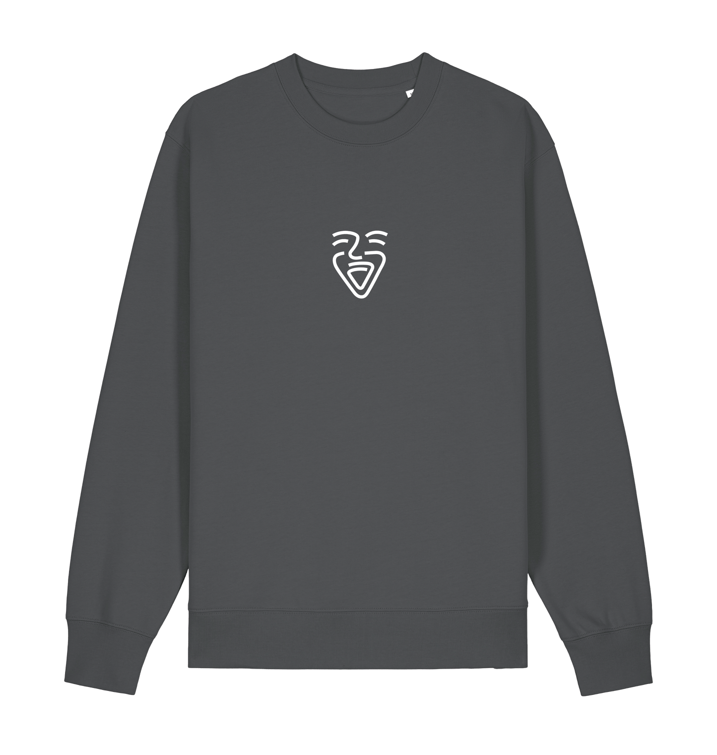 Anthracite Printed Sweater Front