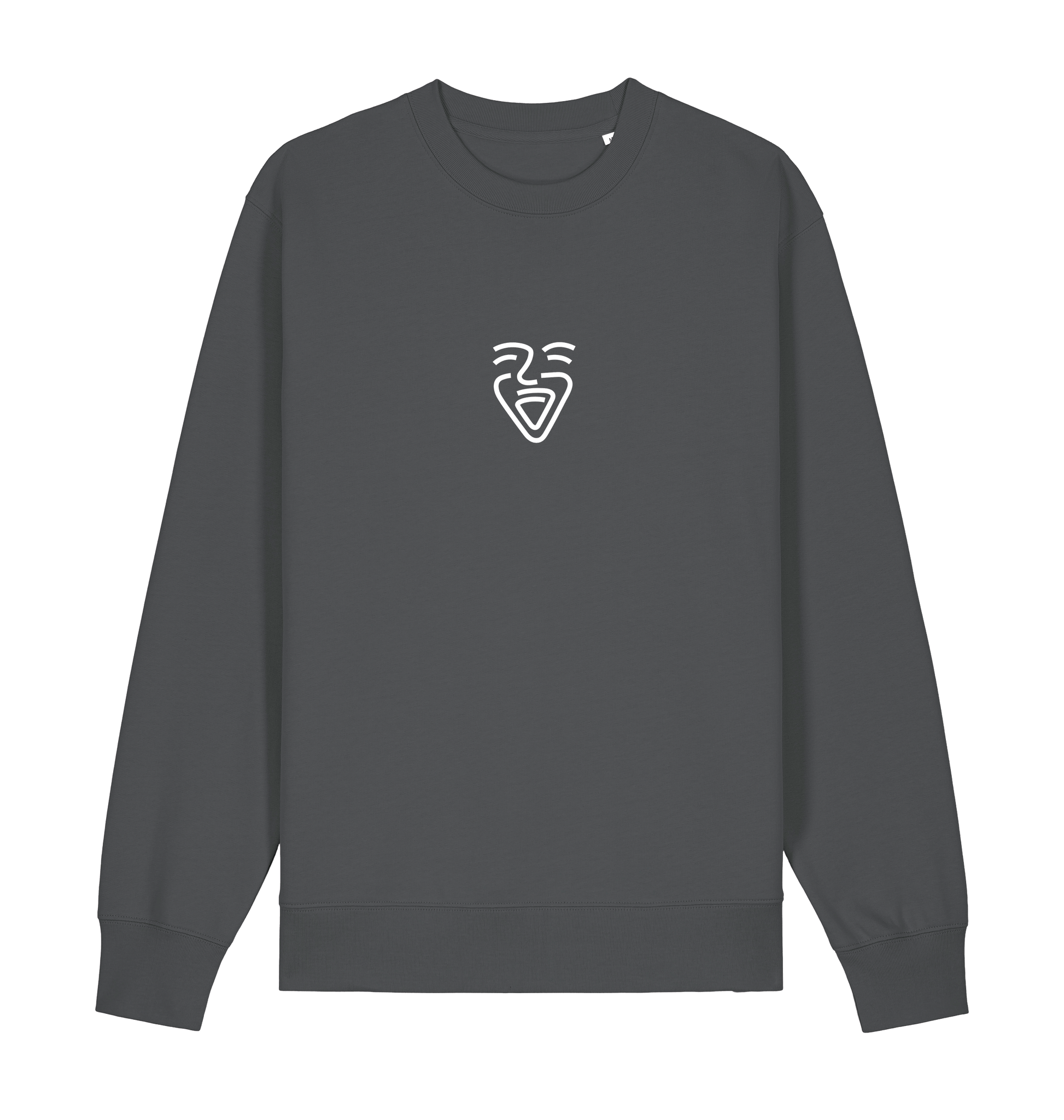 Anthracite Printed Sweater Front