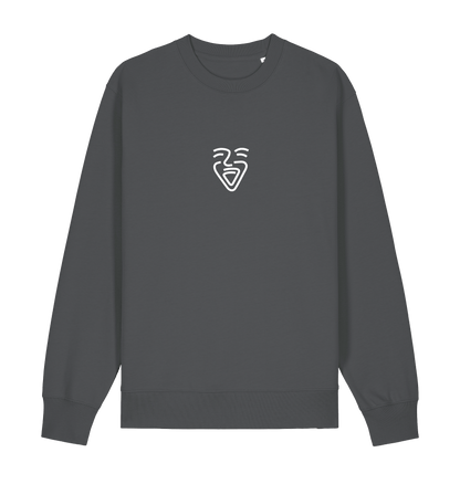 Anthracite Printed Sweater Front