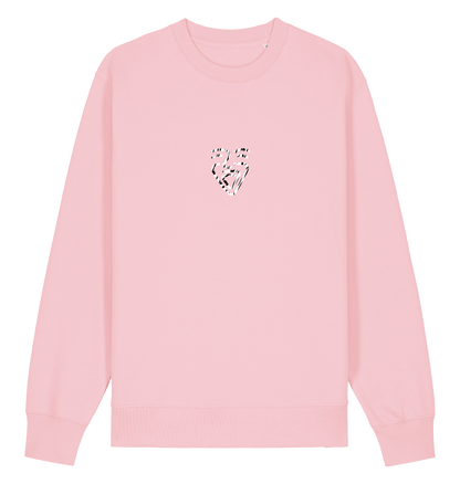 Cotton Pink Printed Sweater Front