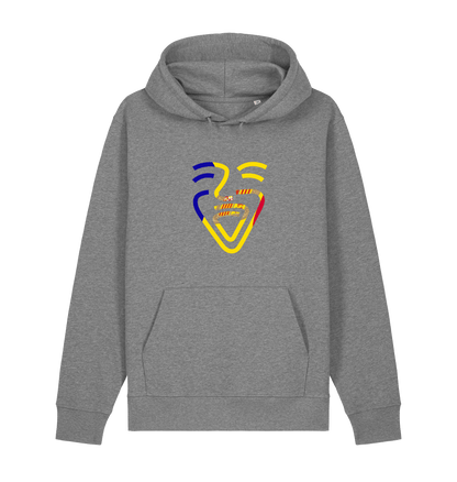 Mid Heather Grey Printed Sweater Front