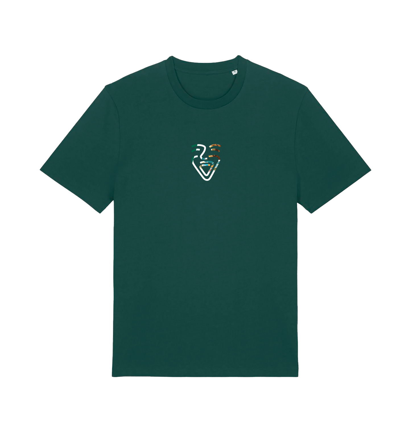 Glazed Green Printed T-shirt Front