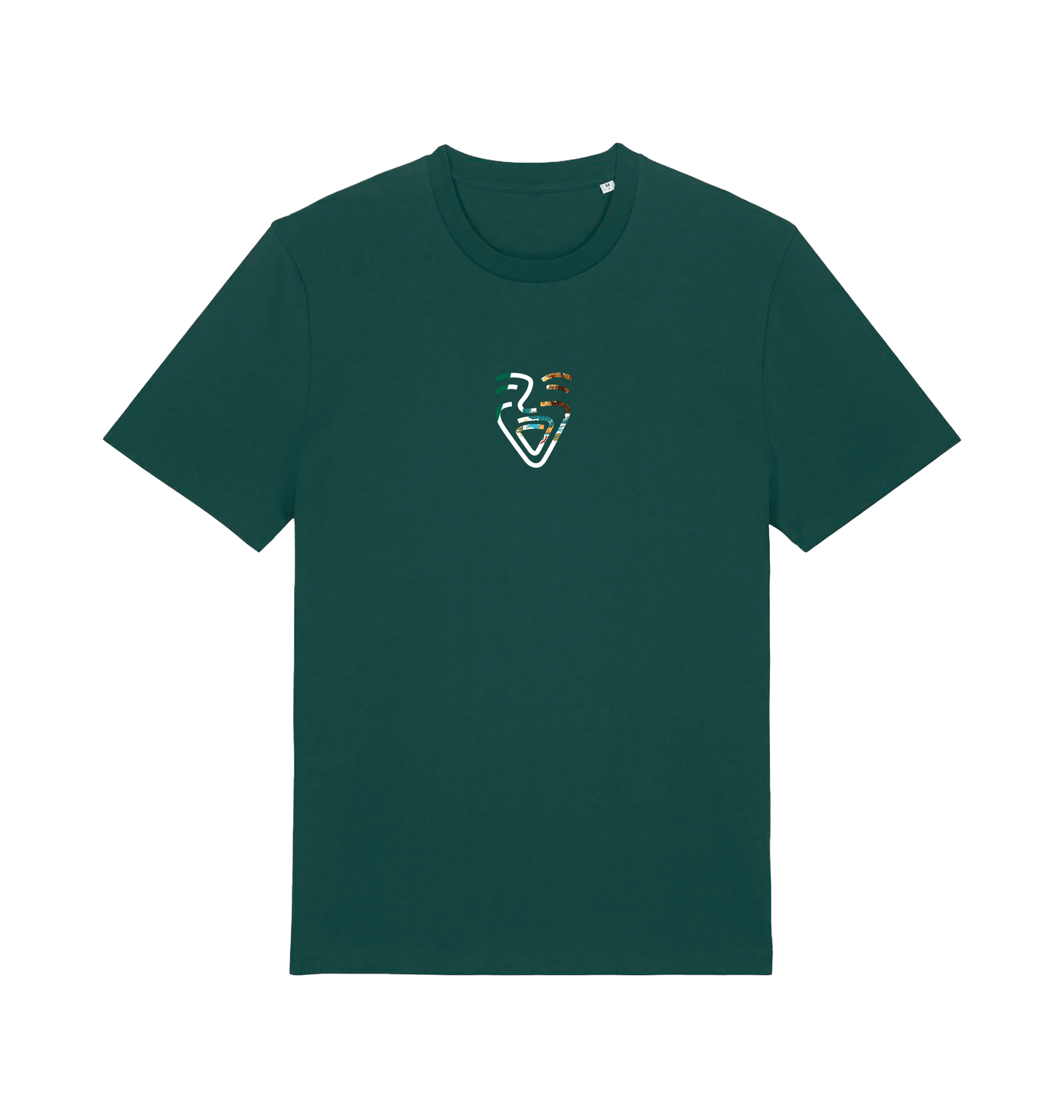 Glazed Green Printed T-shirt Front