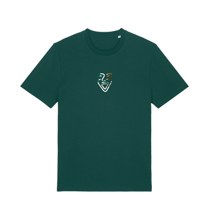 Glazed Green Printed T-shirt Front