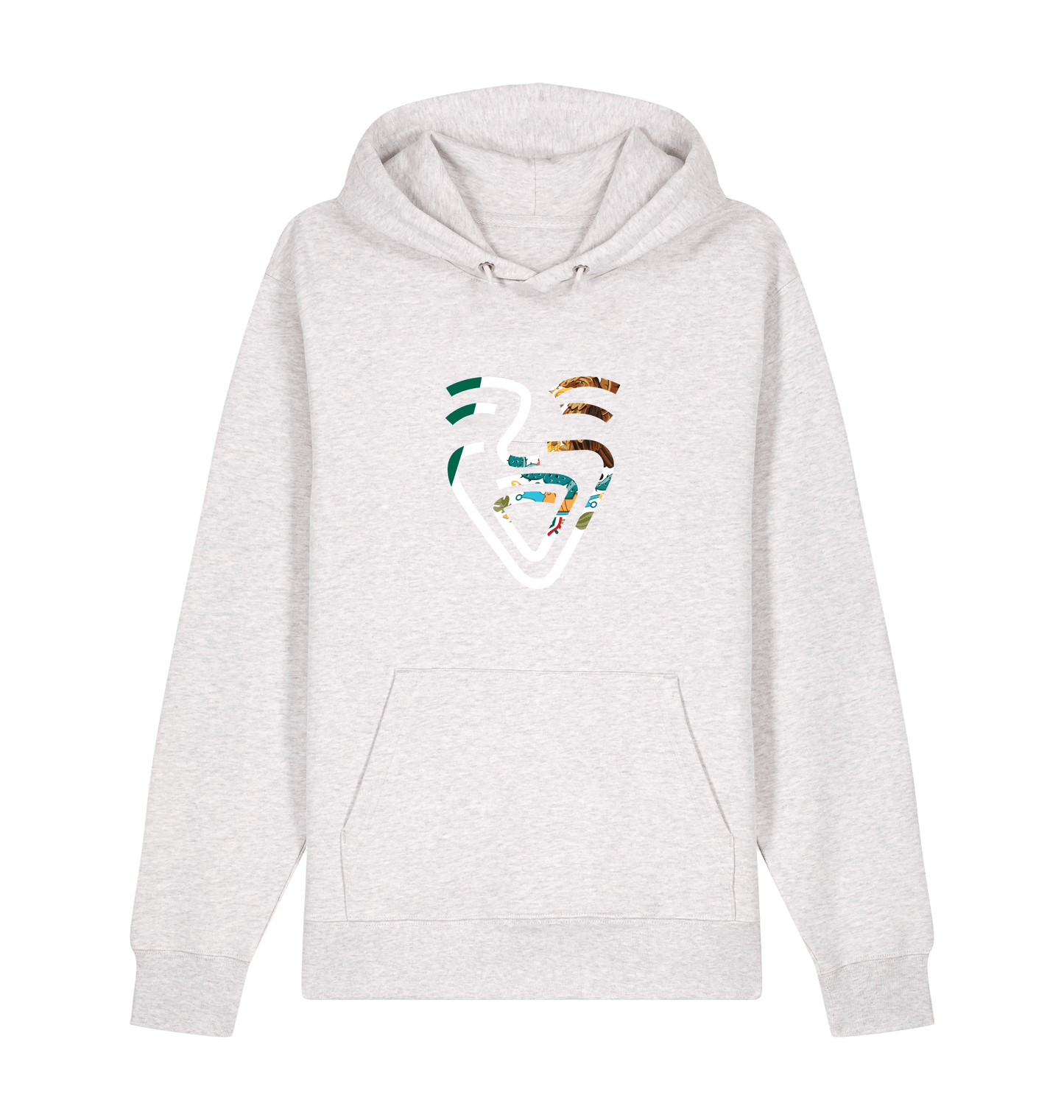 Cool Heather Grey Printed Sweater Front