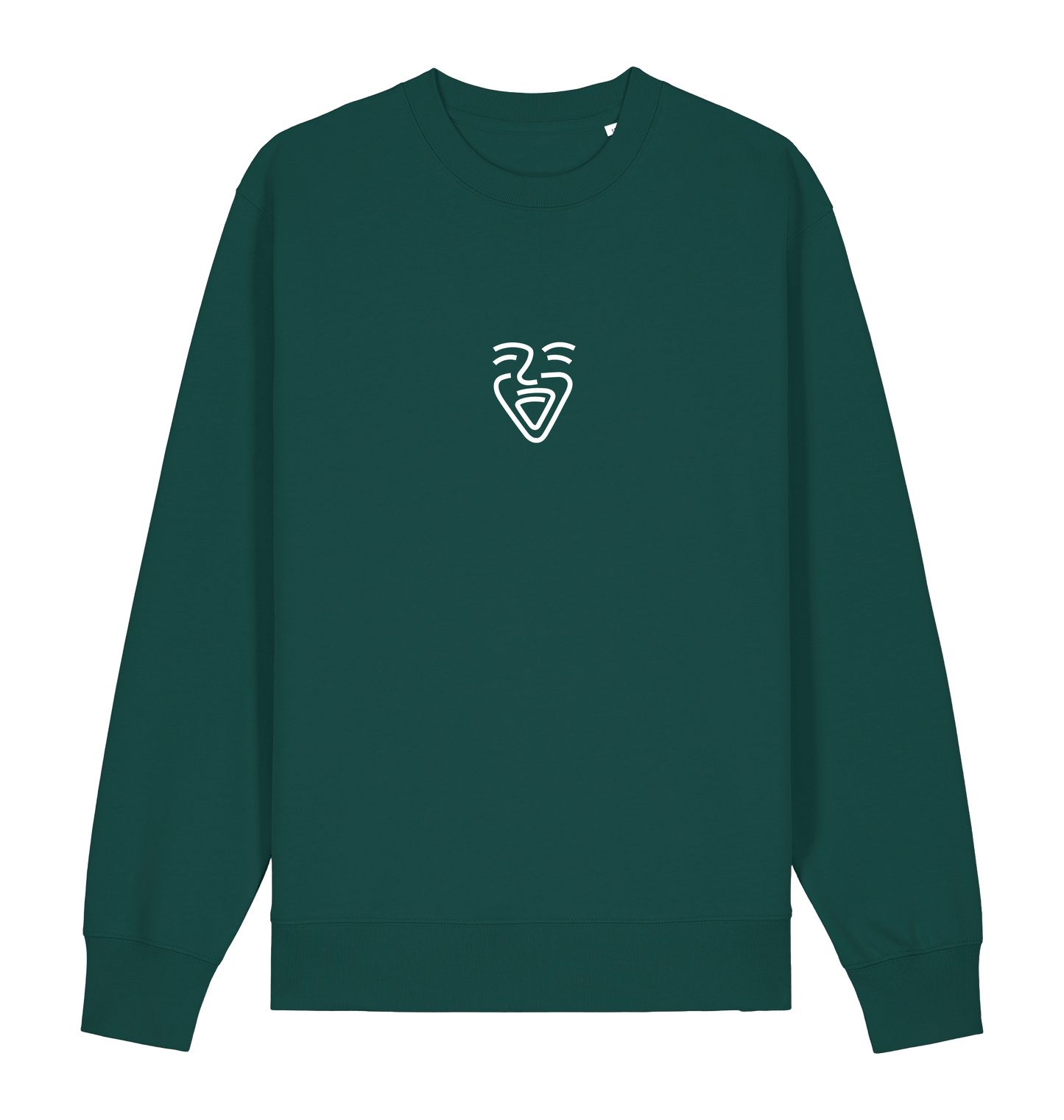 Glazed Green Printed Sweater Front