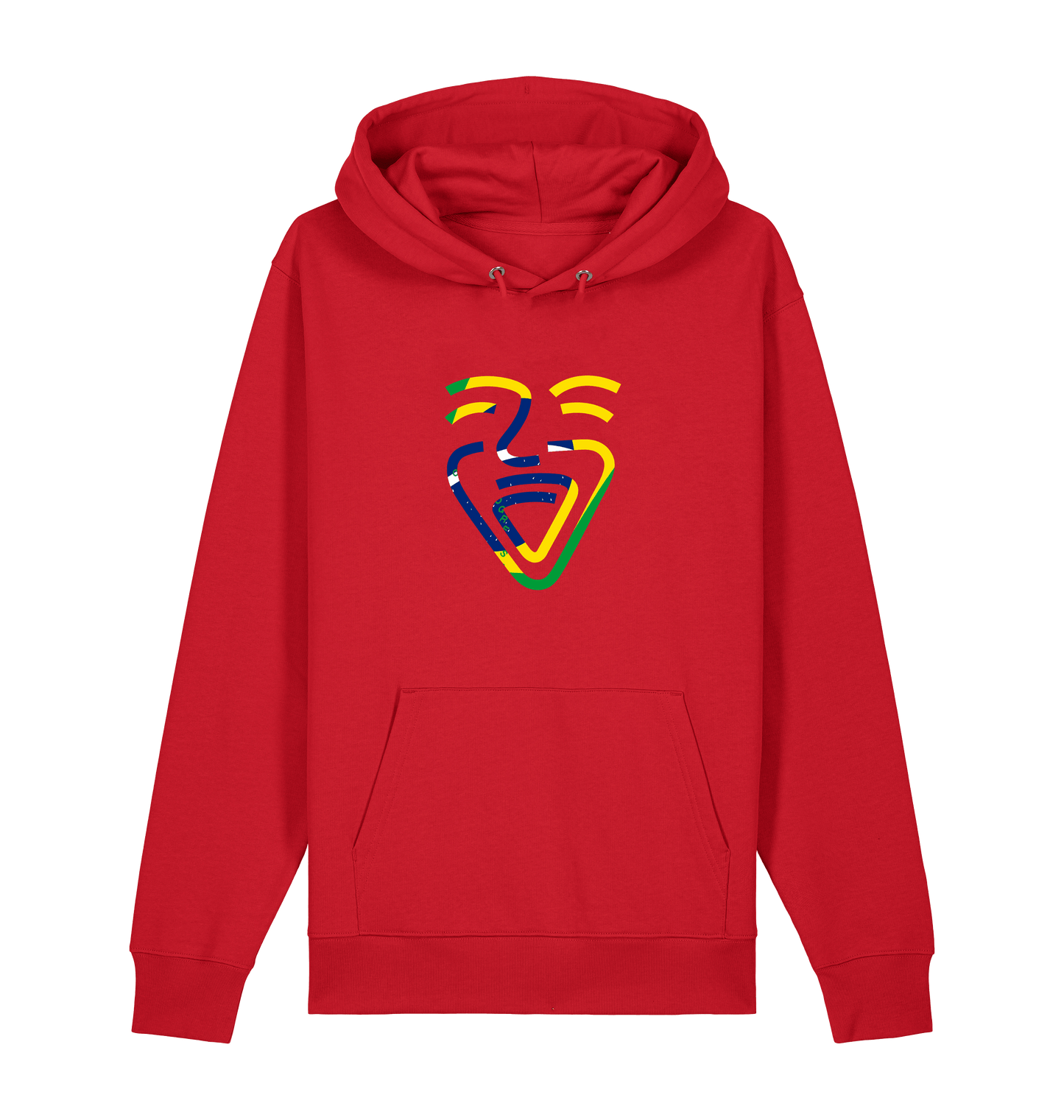 Red Printed Sweater Front