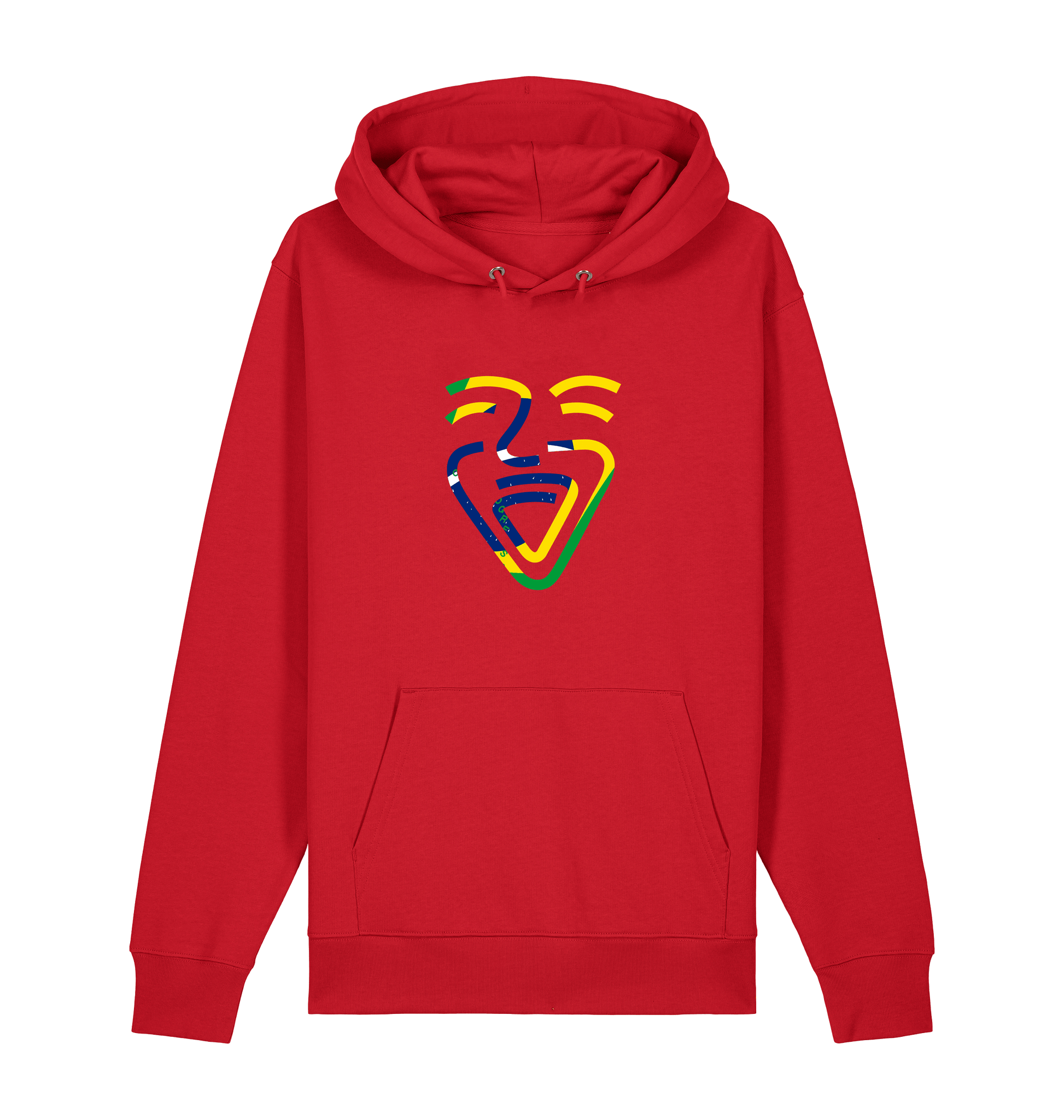 Red Printed Sweater Front