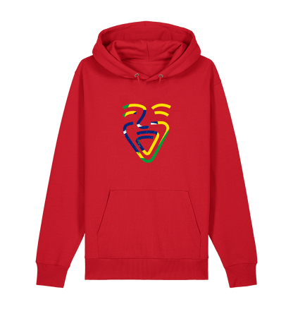 Red Printed Sweater Front