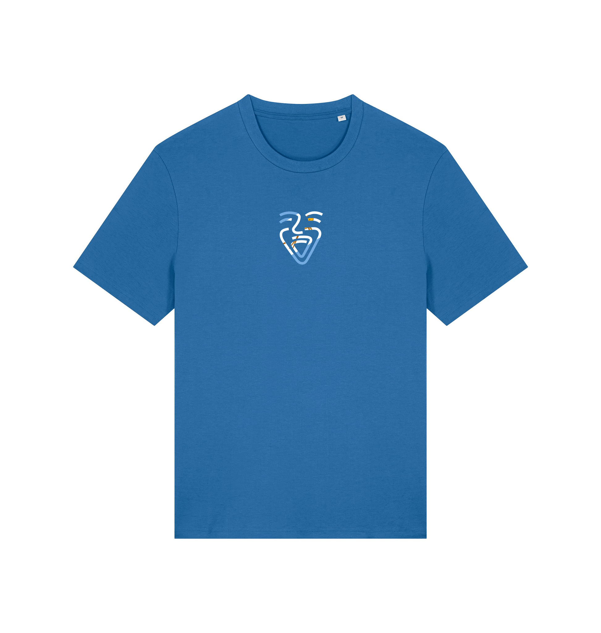 Mindful Blue Printed T-shirt Front