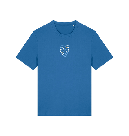 Mindful Blue Printed T-shirt Front