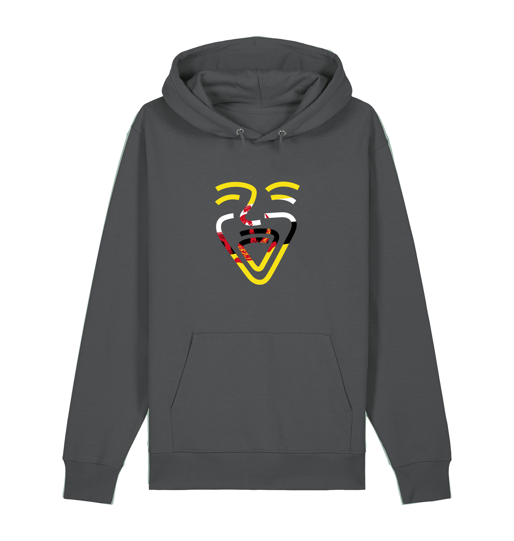Anthracite Printed Sweater Front