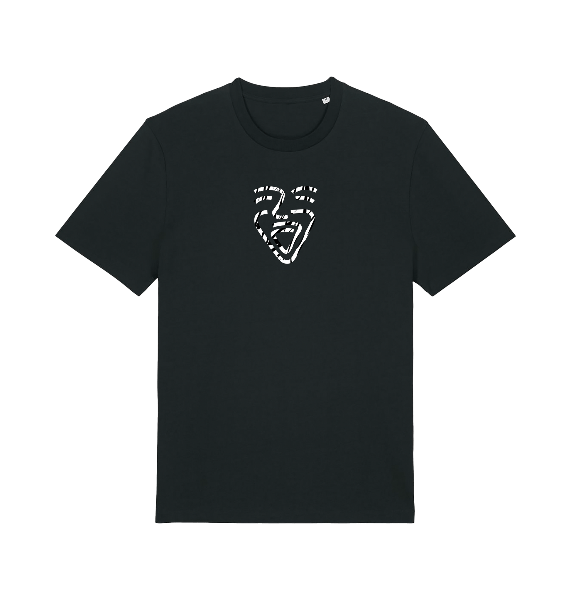 Black Printed T-shirt Front