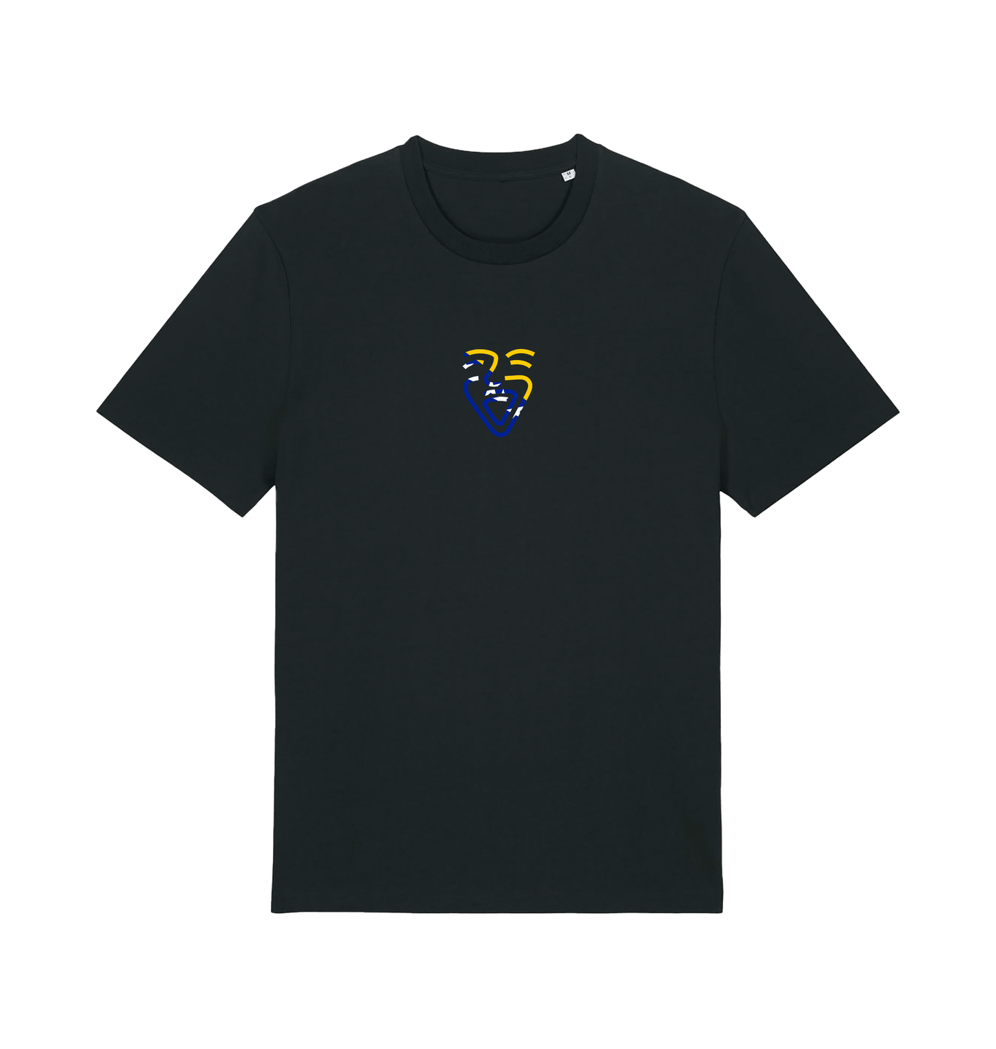 Black Printed T-shirt Front