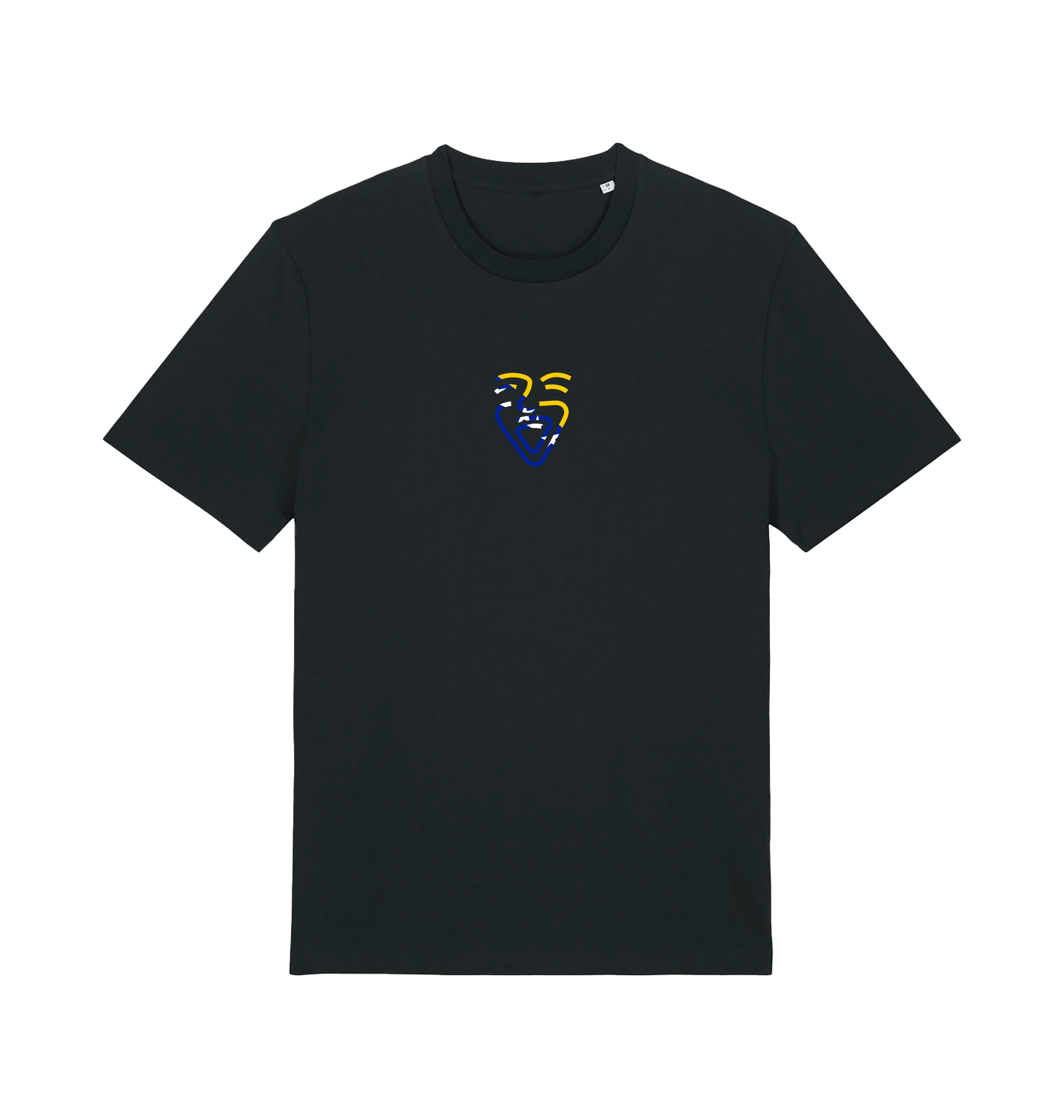 Black Printed T-shirt Front