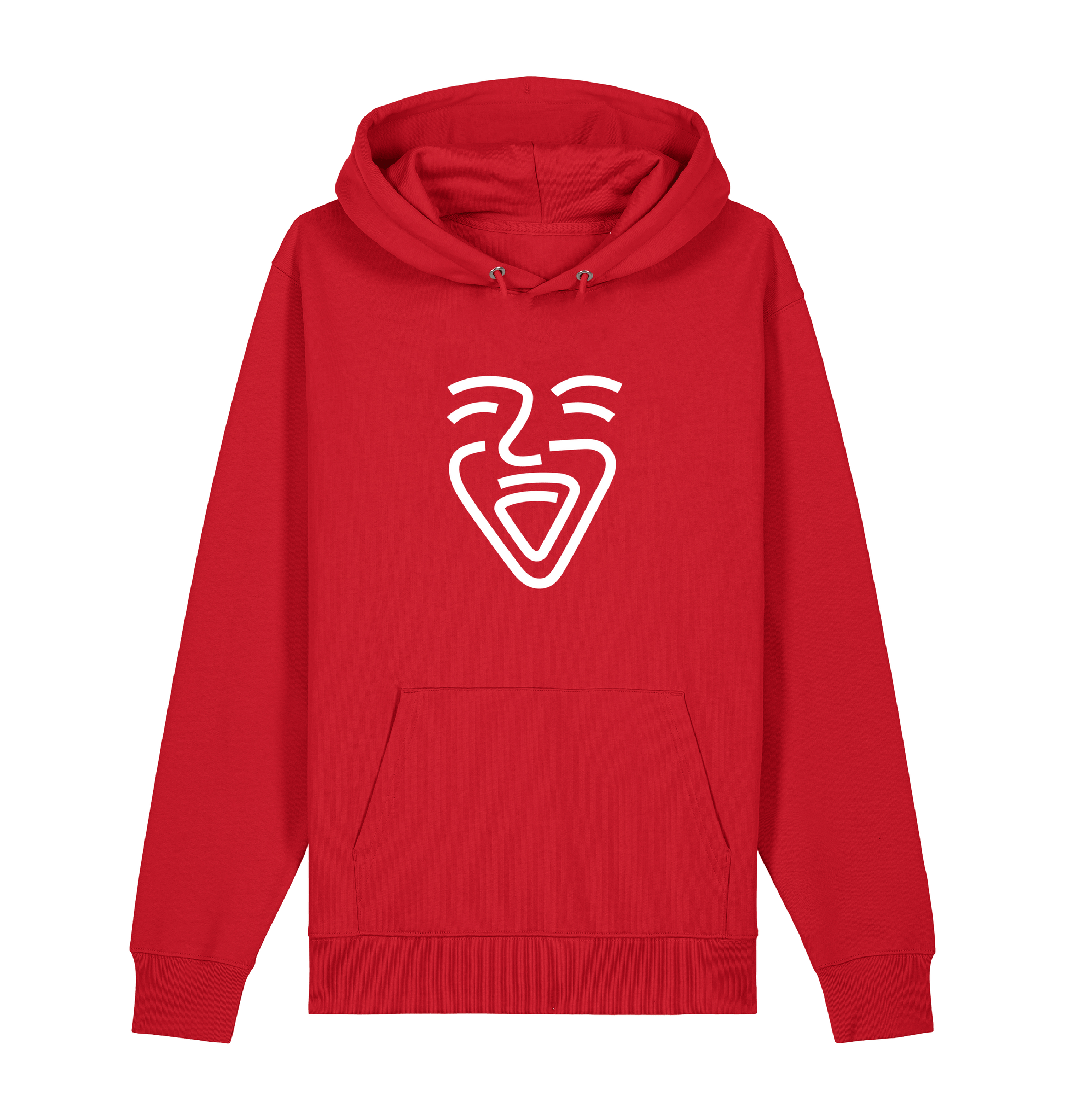 Red Printed Sweater Front