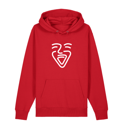 Red Printed Sweater Front