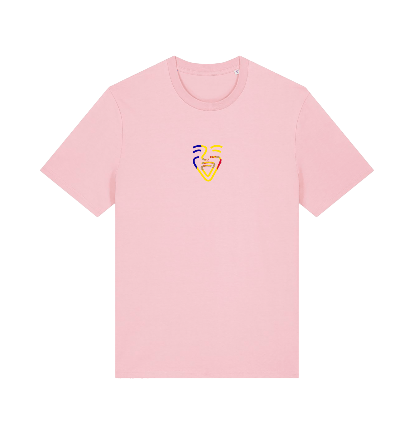 Cotton Pink Printed T-shirt Front