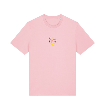 Cotton Pink Printed T-shirt Front