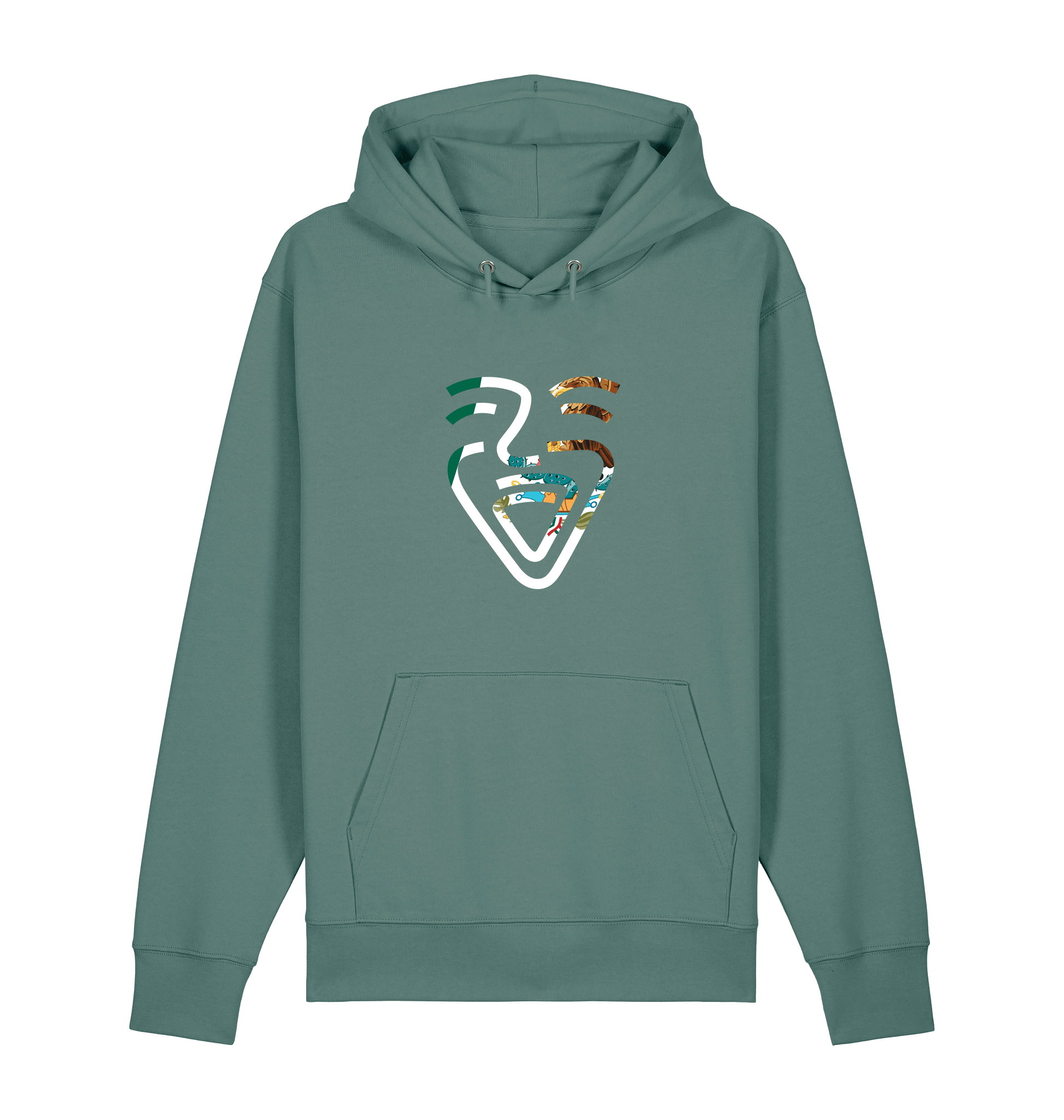 Green Bay Printed Sweater Front