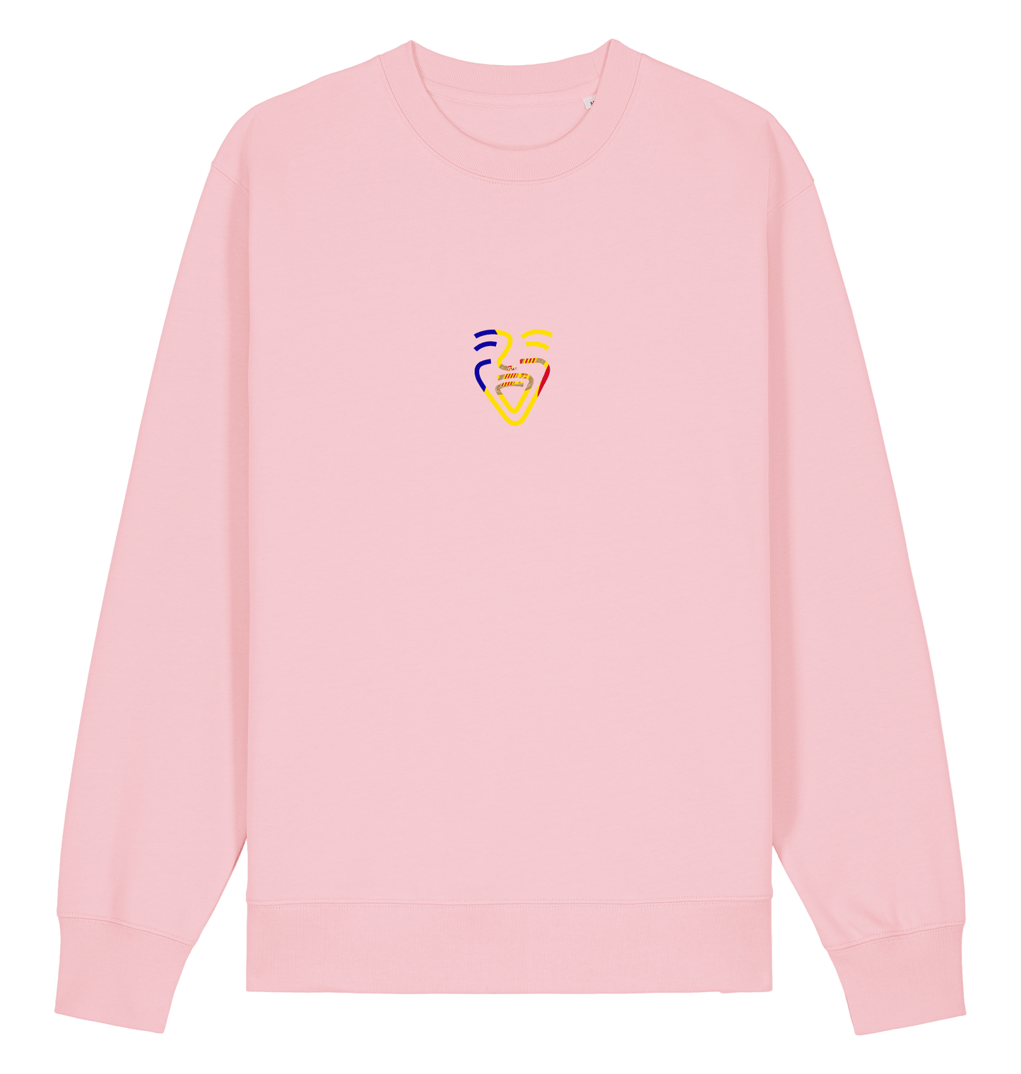 Cotton Pink Printed Sweater Front