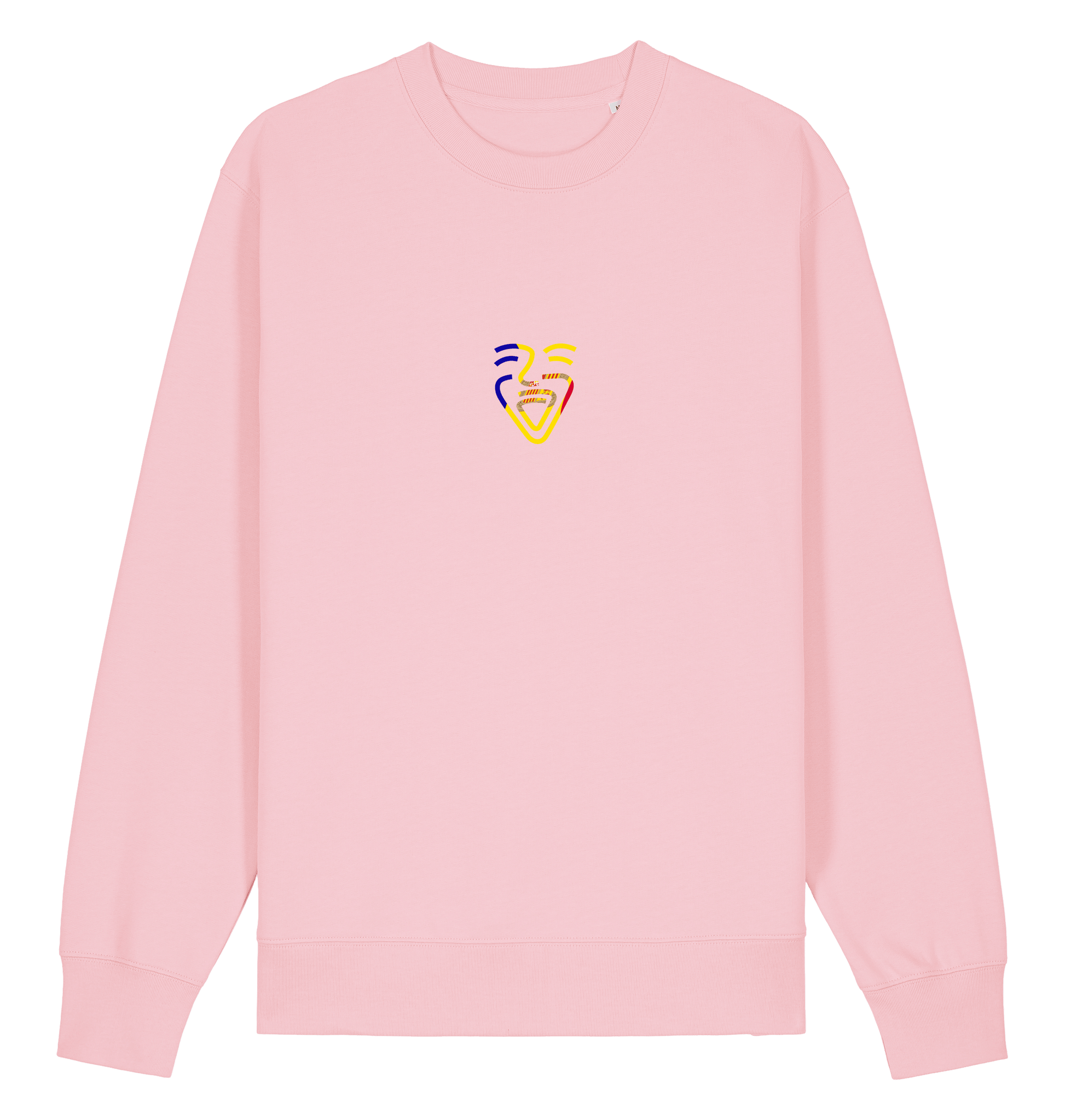 Cotton Pink Printed Sweater Front