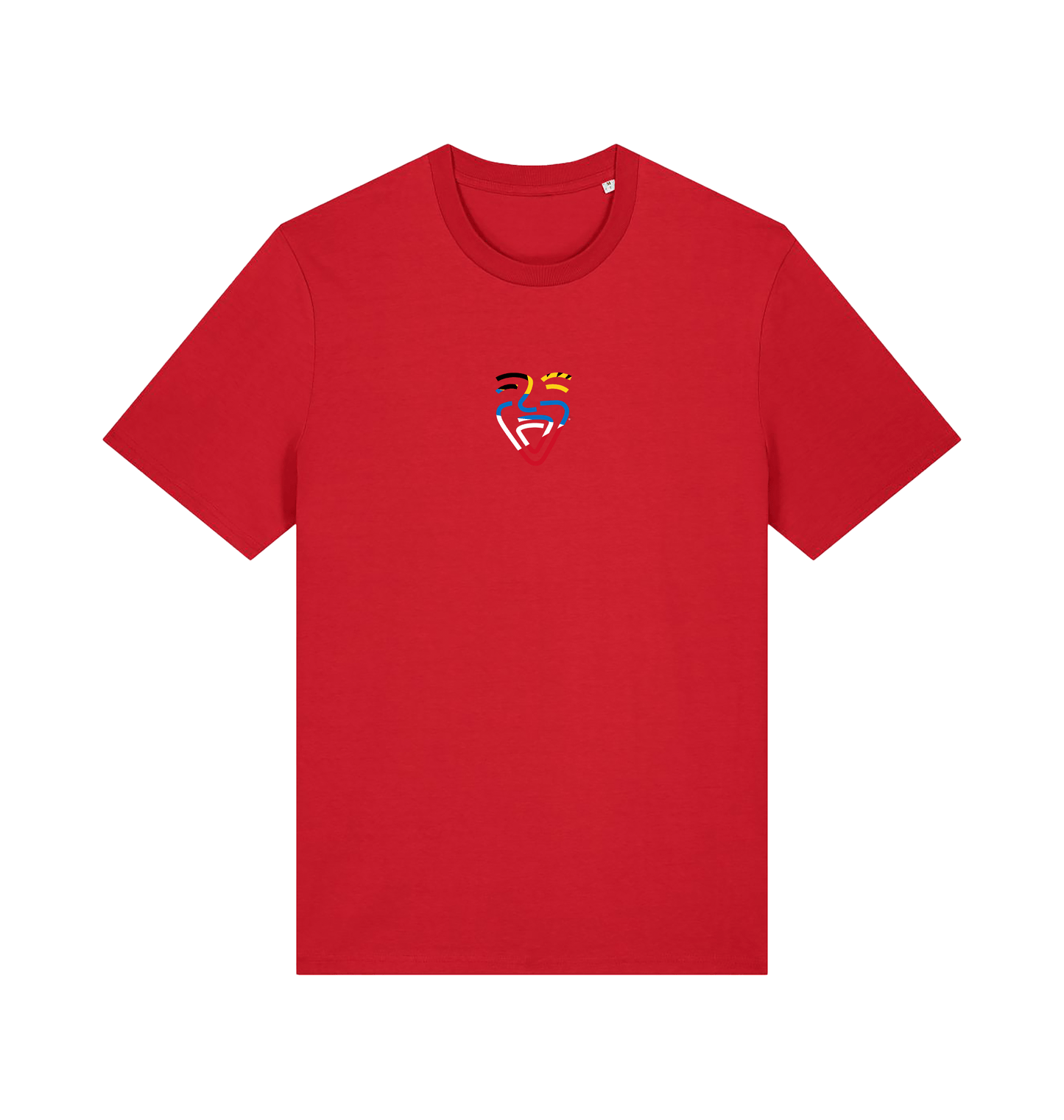 Red Printed T-shirt Front