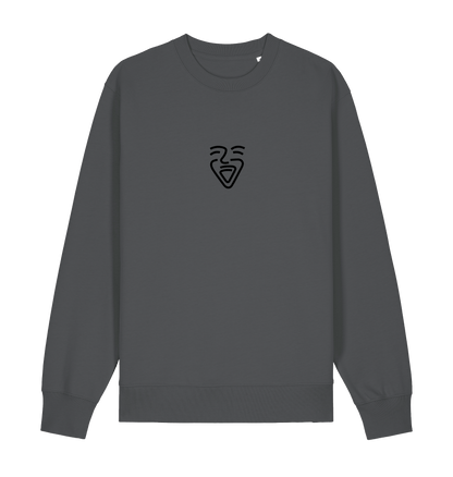 Anthracite Printed Sweater Front