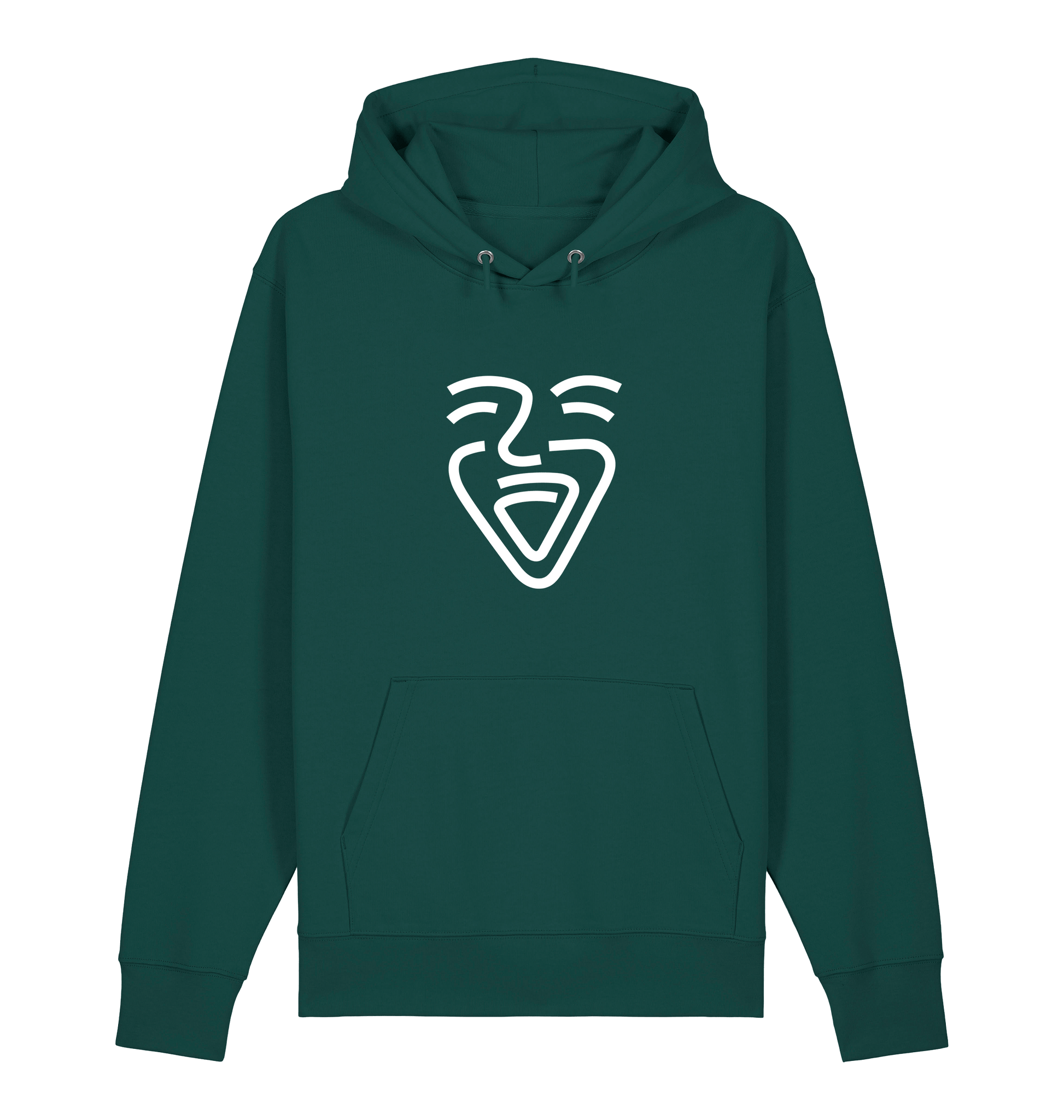 Glazed Green Printed Sweater Front