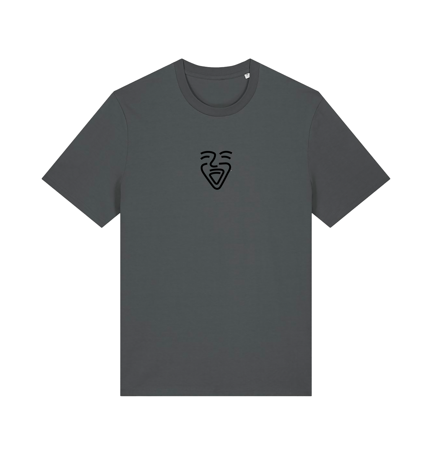 Anthracite Printed T-shirt Front