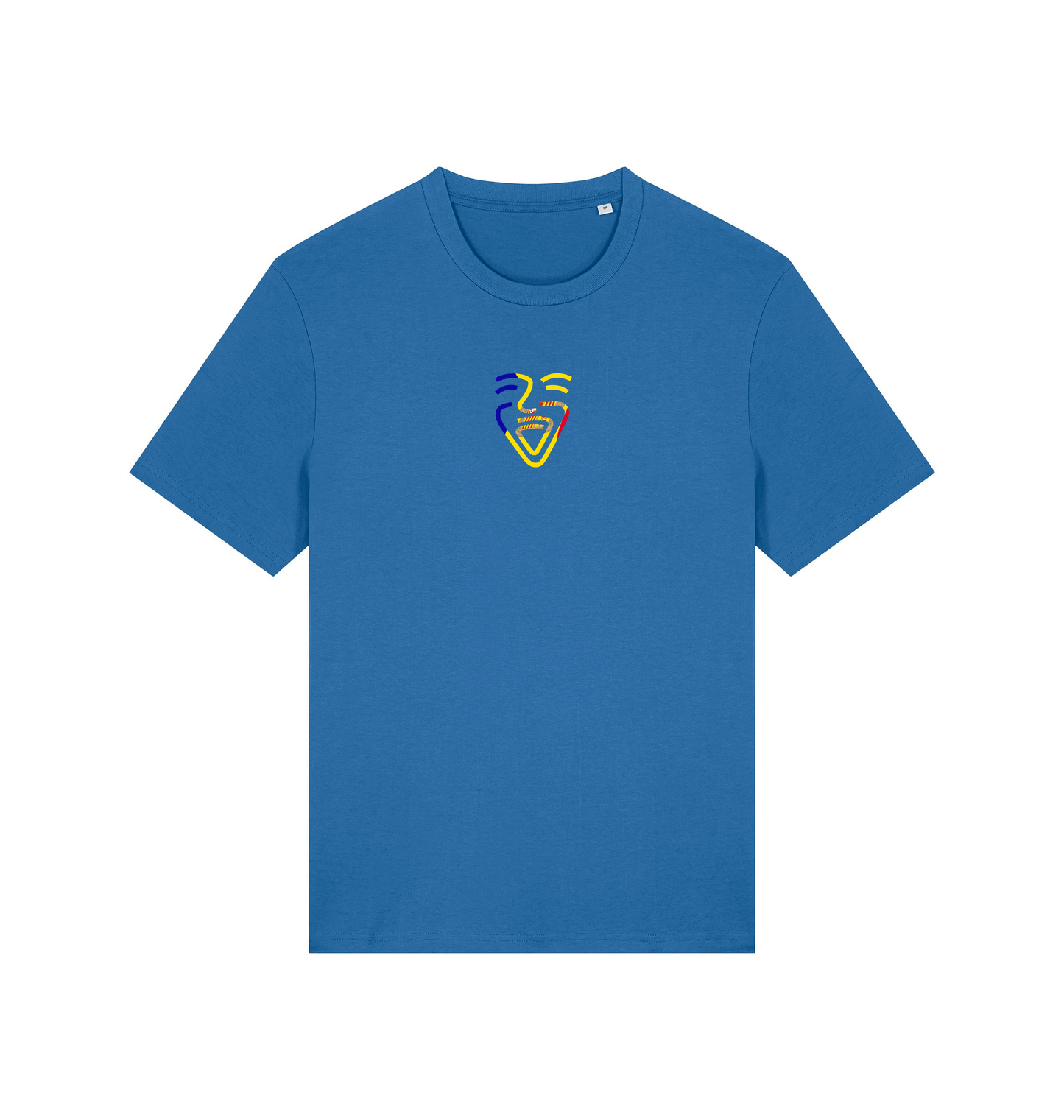 Mindful Blue Printed T-shirt Front