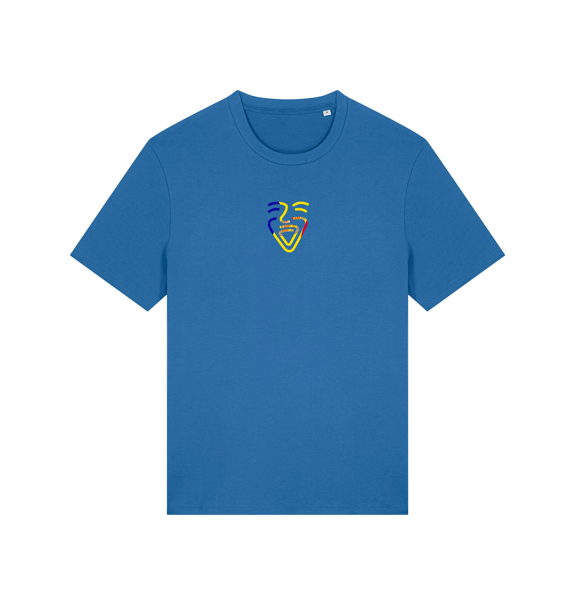 Mindful Blue Printed T-shirt Front