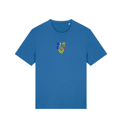 Mindful Blue Printed T-shirt Front