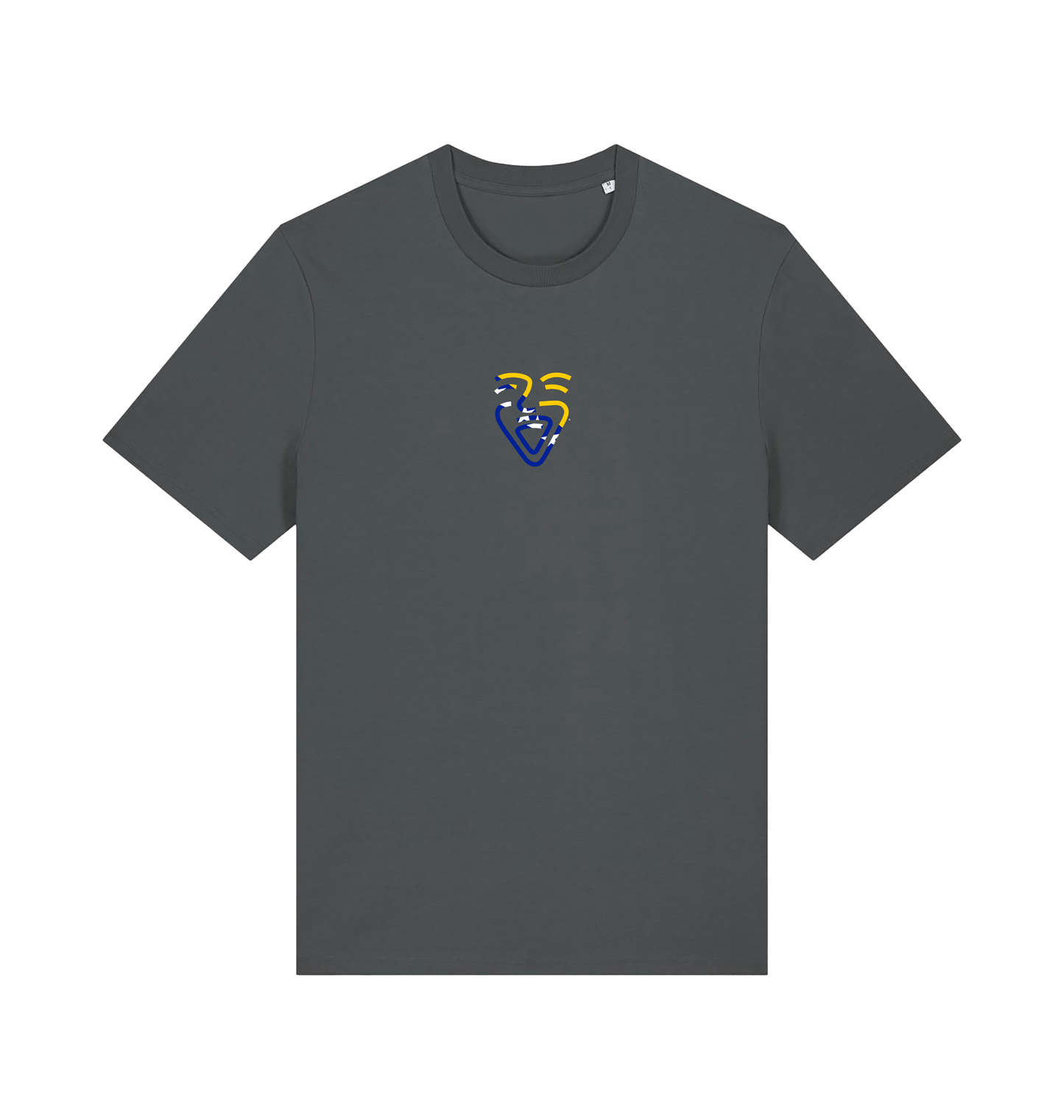 Anthracite Printed T-shirt Front