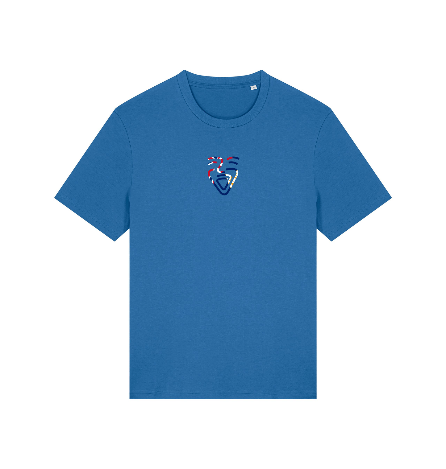 Mindful Blue Printed T-shirt Front