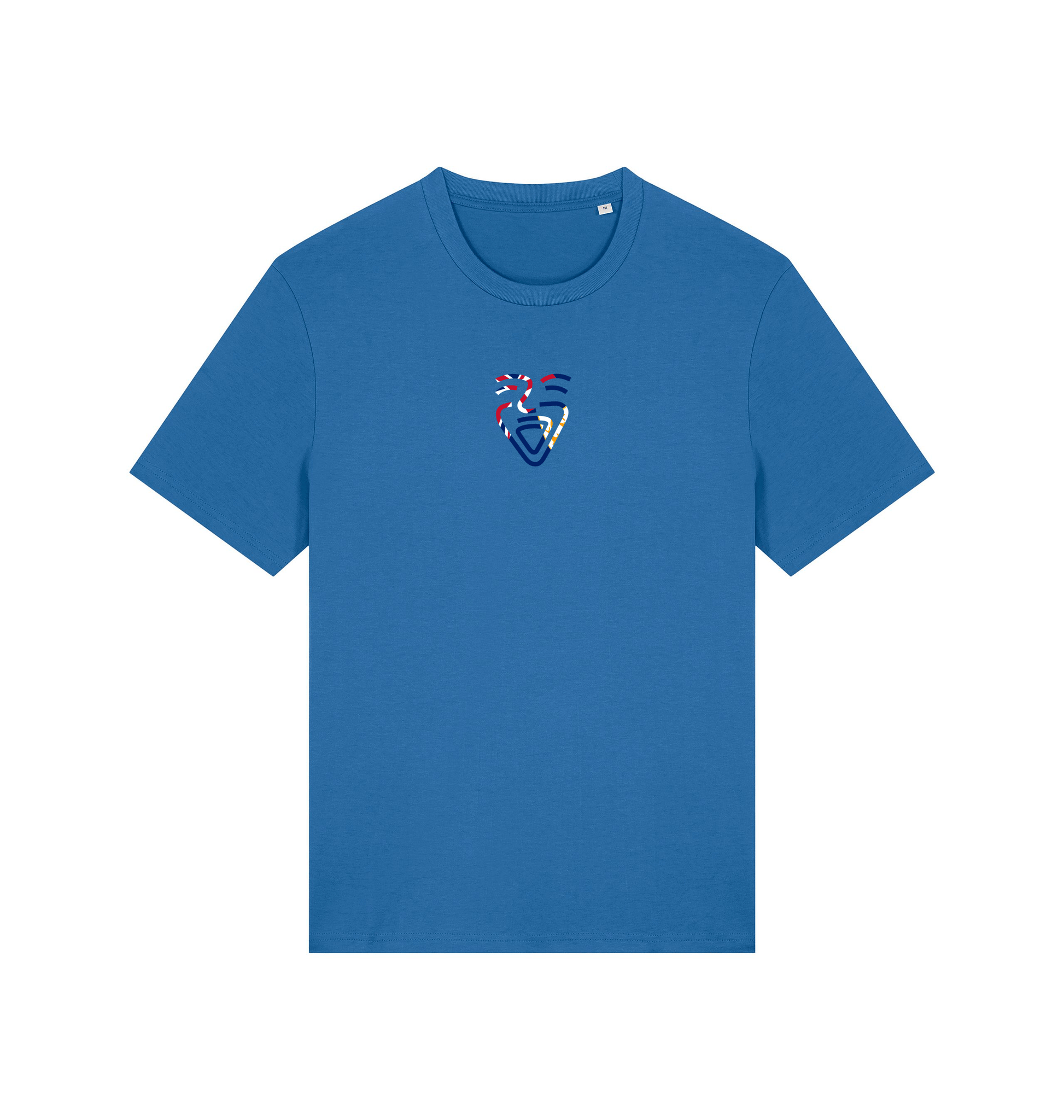 Mindful Blue Printed T-shirt Front