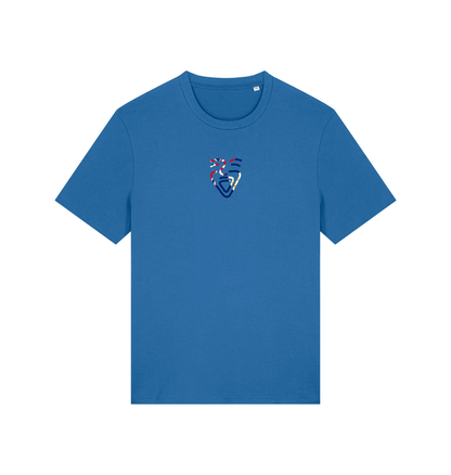 Mindful Blue Printed T-shirt Front