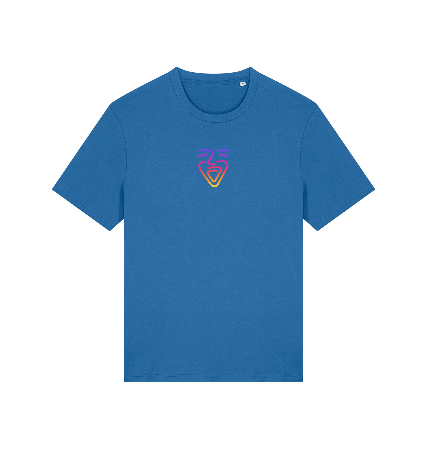 Mindful Blue Printed T-shirt Front