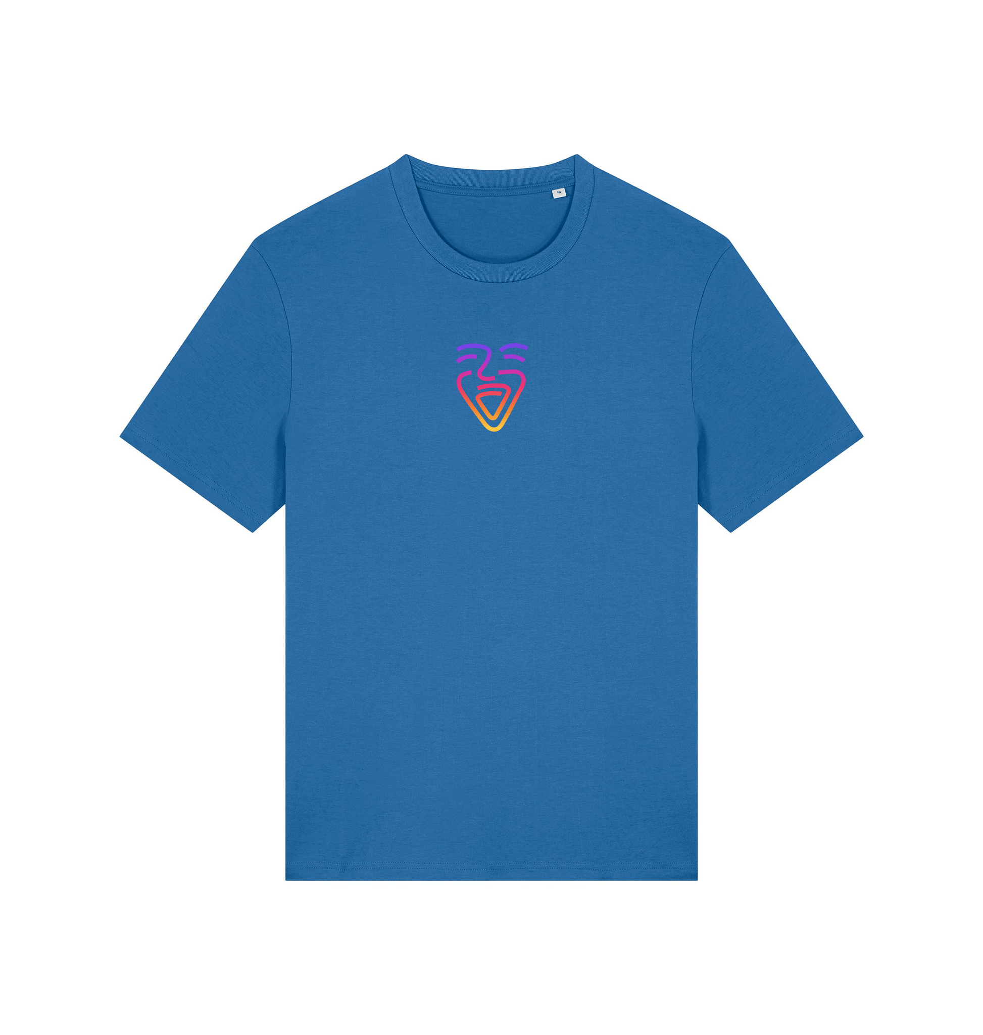 Mindful Blue Printed T-shirt Front