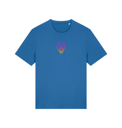 Mindful Blue Printed T-shirt Front